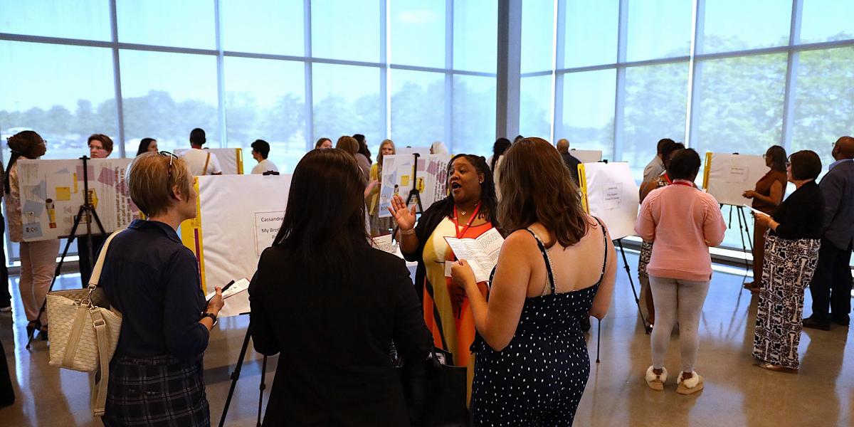 Parents discussed projects they developed through Ohio State’s Family Leaders for Ohio Schools Academy.