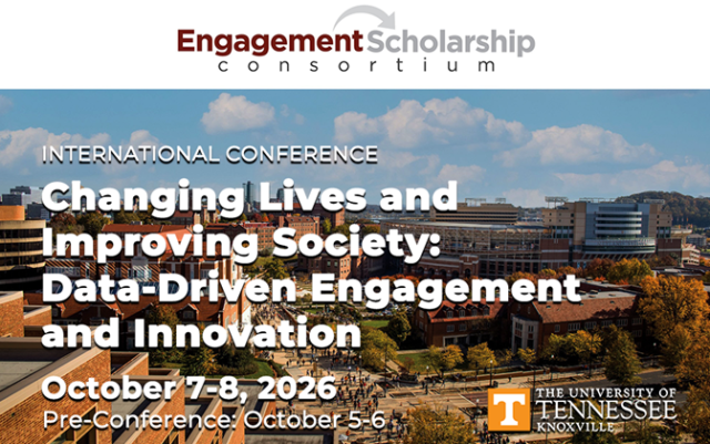 Engagement Scholarship Consortium conference header