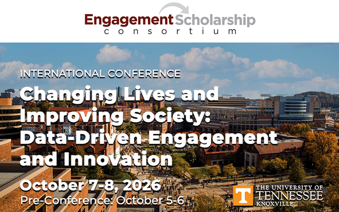 Engagement Scholarship Consortium conference header