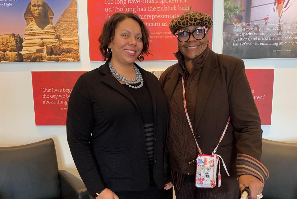 Simone Drake at the Ohio States African American and African Studies Community Extension Center.